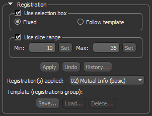 Registration options